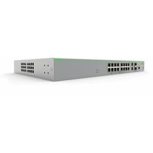 Fast Ethernet switch - 16 x 10/100T POE+ Ports and 2 x Combo Ports (100/1000X SFP or 10/100/1000T Co